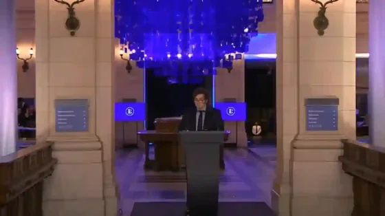 Milei inauguró el Palacio Libertad y reiteró sus críticas a las universidades