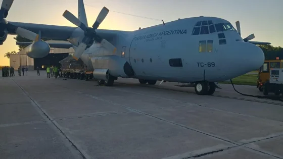 Llegó el primer avión F-16 para la Fuerza Aérea Argentina
