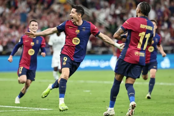 Barcelona goleó al Real Madrid y se quedó con la Supercopa de España