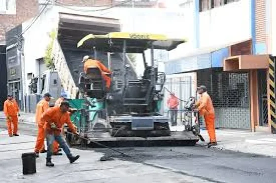 Colocaron nuevo pavimento en la calle Ituzaingó