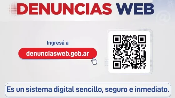 Habilitaron un QR para radicar denuncias web