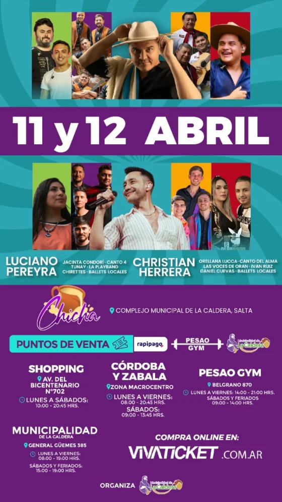 Se viene el Festival de la Chicha en La Caldera