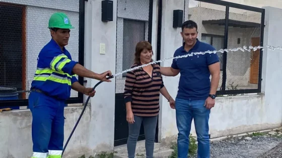 Habilitaron el servicio de agua potable para barrio Mi Refugio