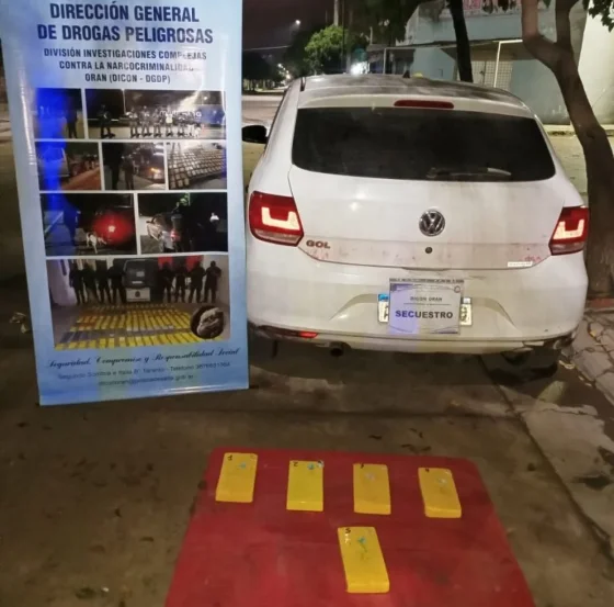 Detectaron e incautaron droga en Orán