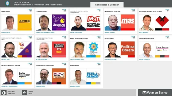 La Justicia Electoral presentó los modelos de la Boleta Única Papel