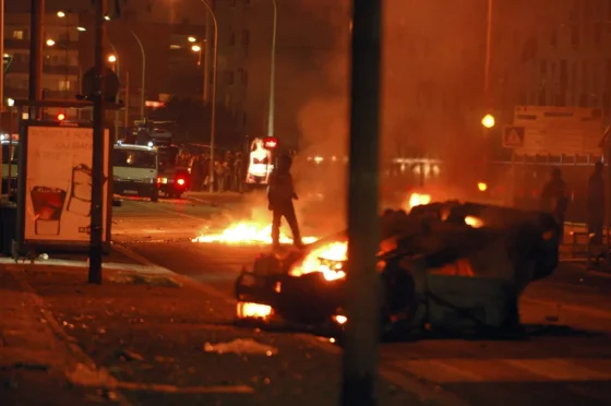 Disturbios durante las celebraciones de la consagración del PSG