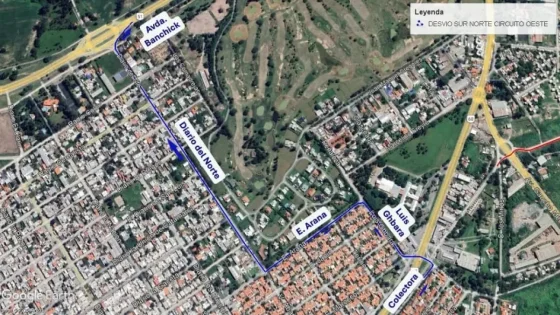 Habrá desvíos de colectivos en Av. Ex Combatientes de Malvinas