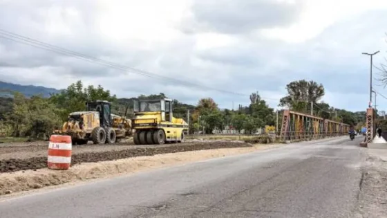Avanza la construcción de los nuevos puentes en Vaqueros y su circunvalación