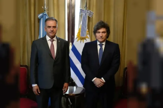 Javier Milei se reunió con el presidente uruguayo, Yamandú Orsi