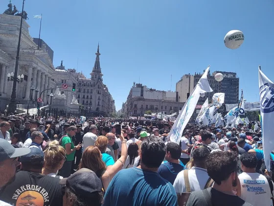 Protesta gremial en Salta.