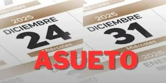 Asueto para la Administración Pública Provincial los días 24 y 31 de diciembre
