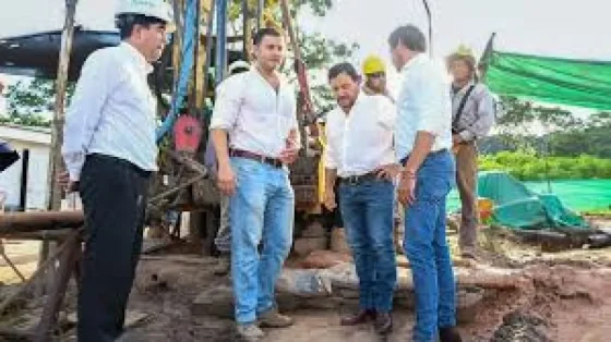 Sáenz supervisó el avance de un pozo de agua que reforzará el sistema de Tartagal