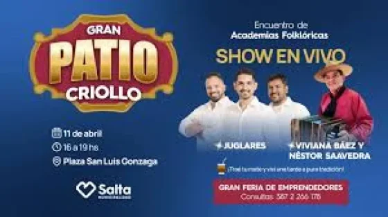 Este sábado en San Luis habrá un “Gran Patio Criollo”