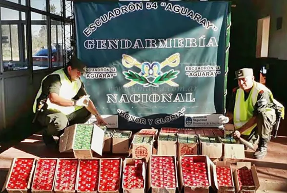 En Aguaray gendarmería secuestro más de 12 mil cartuchos