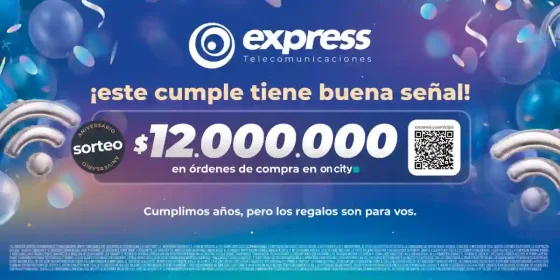 Express Telecomunicaciones sortea $12.000.000 por su aniversario