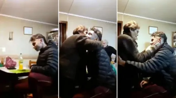 La emoción de su bisabuela porque lo citaron a la selección. Video