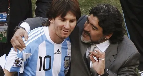 La Relación de Amor y Odio entre Messi y Maradona
