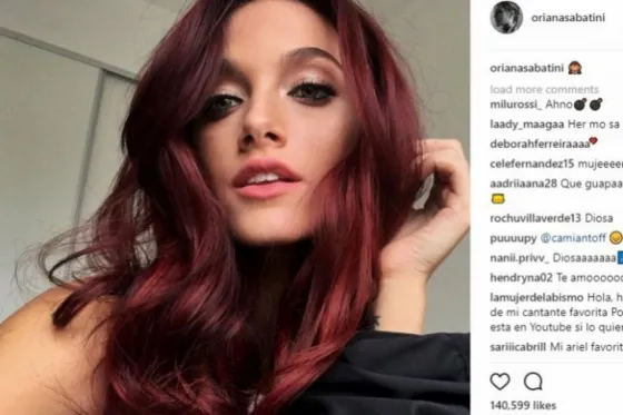 La bella Oriana Sabatini cambia de look a lo "Little Mermaid"