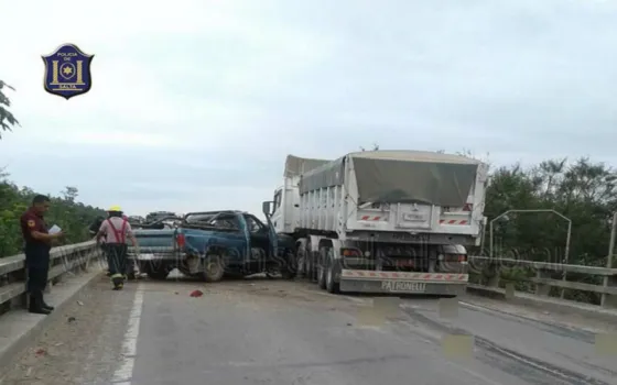 Imagen del accidente en ruta 50-Orán