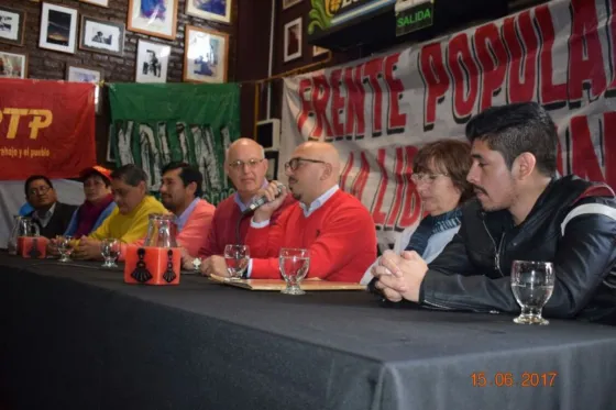 Tupac Puggioni y el resto de los precandidatos de Alianza Frente Para la Liberación