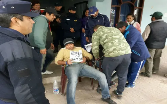 Foto gentileza de empleados municipales de paro