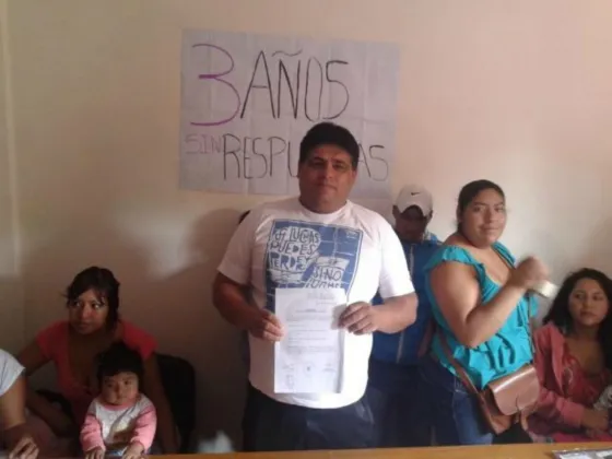 Pablo Guerra, adjudicatario de terreno en B° Pinares. Foto: Víctor Aravena (Fm Capital)