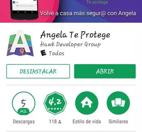 Bs As y Córdoba las que más descargaron la APP Ángela Te Protege