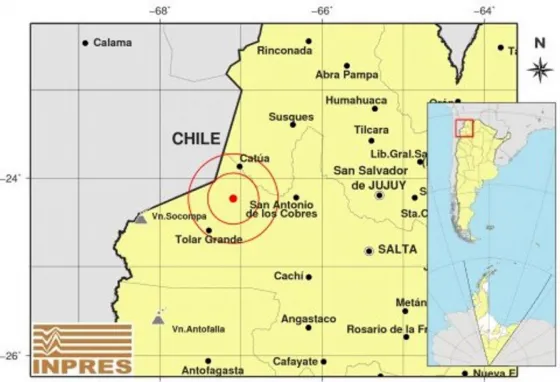 Sismo en San Antonio de los Cobres