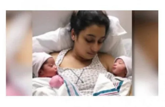 Murió tras dar a luz a gemelos el día que enterraban a su marido