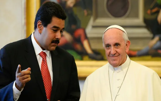 El Papa Francisco con Nicolás Maduro