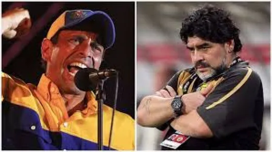 Capriles invitó a Maradona a vivir en Venezuela