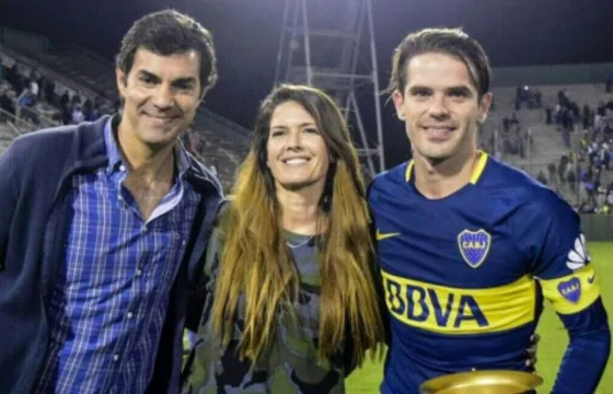 El EFUSIVO abrazo de nuestra primera dama a Fernando Gago. Foto