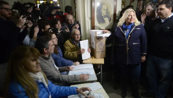 Exclusivo: Así votaba Elisa Carrió