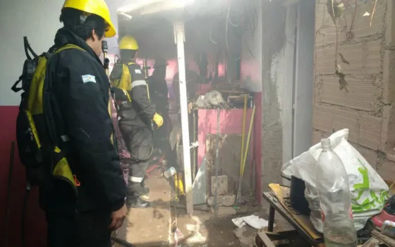 Se incendió una vivienda en Asunción