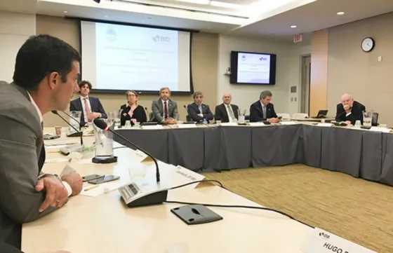 Juan Manuel Urtubey, gobernador de Salta en su visita por EE.UU.