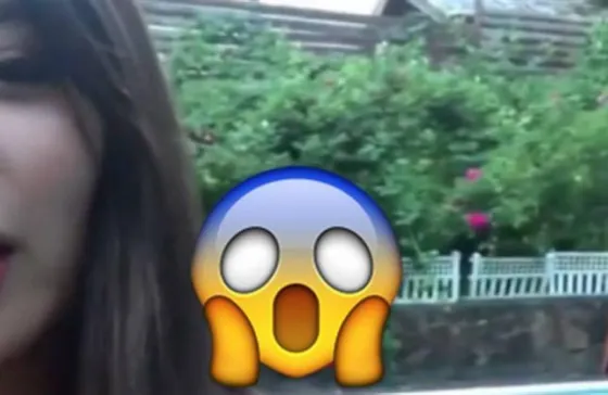 Espeluznante aparición mientras una famosa cantante graba un video