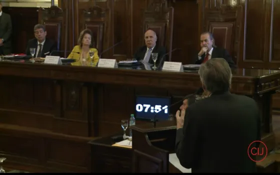 Imagen de la última audiencia pública