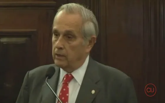 Ricardo Gómez Diez, dirigente de PPS en la Audiencia Pública