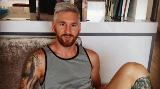 Messi con nuevo look