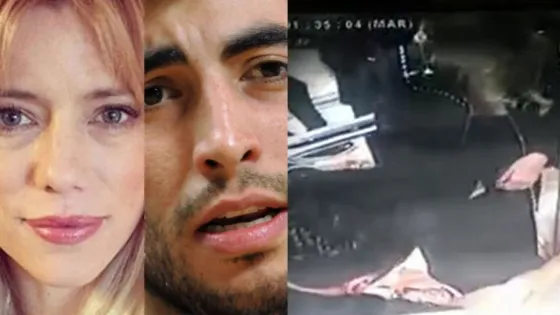 Nicole Neumman y Facundo Moyano juntos en un ascensor.Video