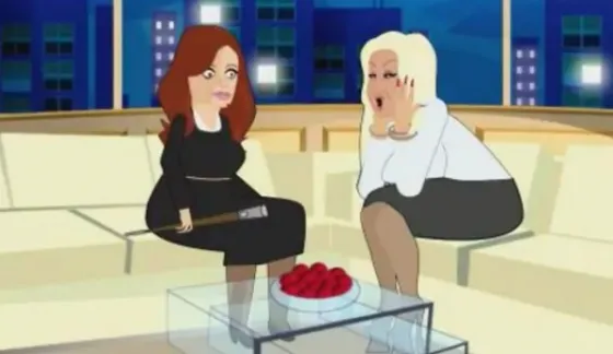 Susana Giménez SI entrevisto a Cristina, pero en dibujitos