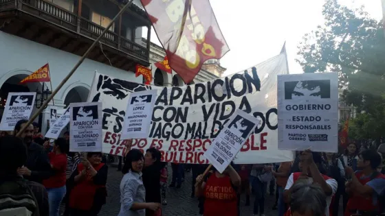 Alrededor de 1000 salteños exigen la aparición de Santiago Maldonado