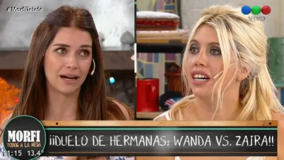 Wanda y Zaira se mandaron al frente. Mirá el video