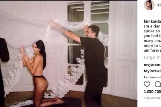Kim Kardashian y su desnudo total colapsa las redes. Foto Hot