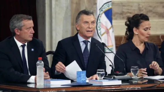 Mauricio Macri en la apertura de sesiones. Foto: Infobae