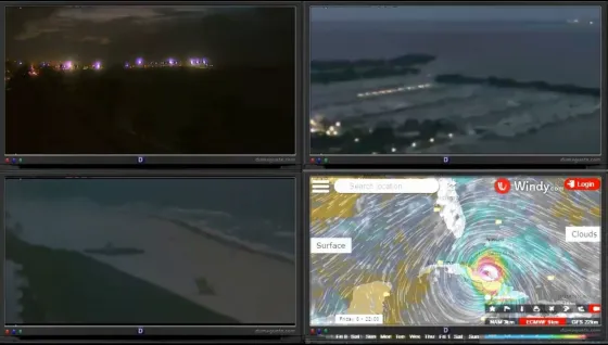 Mirá en cuatro ángulos la llegada del huracán IRMA