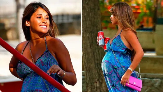 La mujer de Messi mostró la pancita de su tercer embarazo