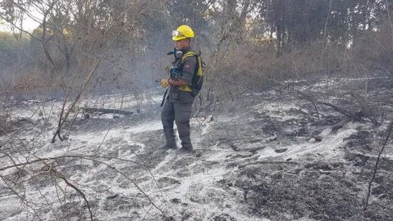Sofocaron un incendio en San Luis
