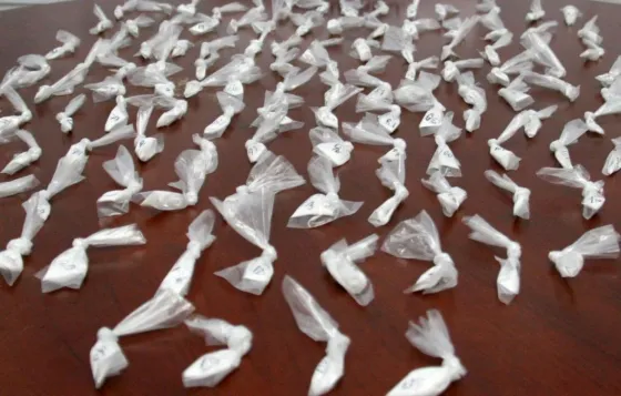 Incautaron mas de 140 dosis de cocaína en el bajo