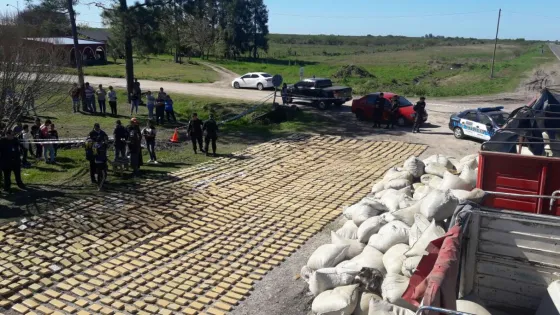 HISTÓRICO: Incautaron 3500 kilos de marihuana